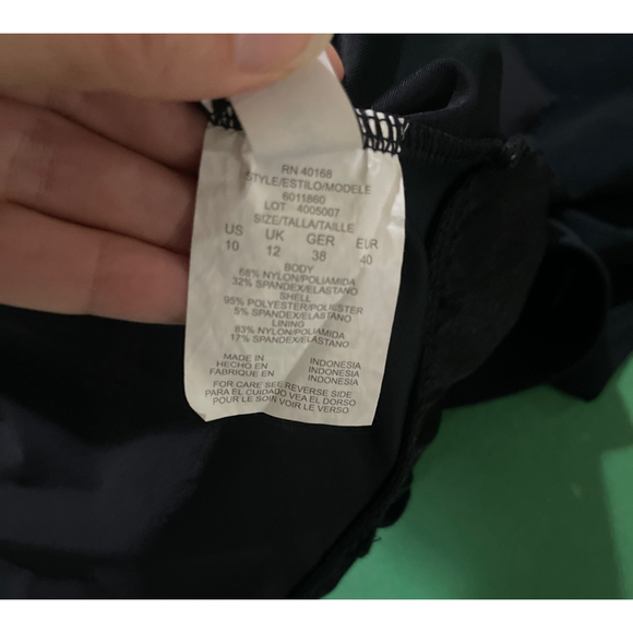 Magicsuit Black One Piece Swimsuit Silver Grommets US 10 - Picture 12 of 15